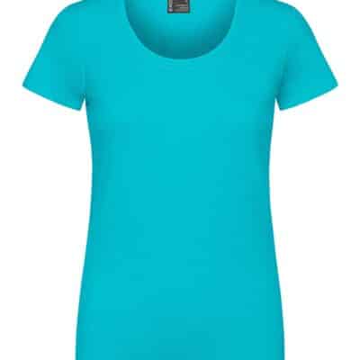 Industriewaschbares Arbeitsshirt Damen bedrucken in Jade